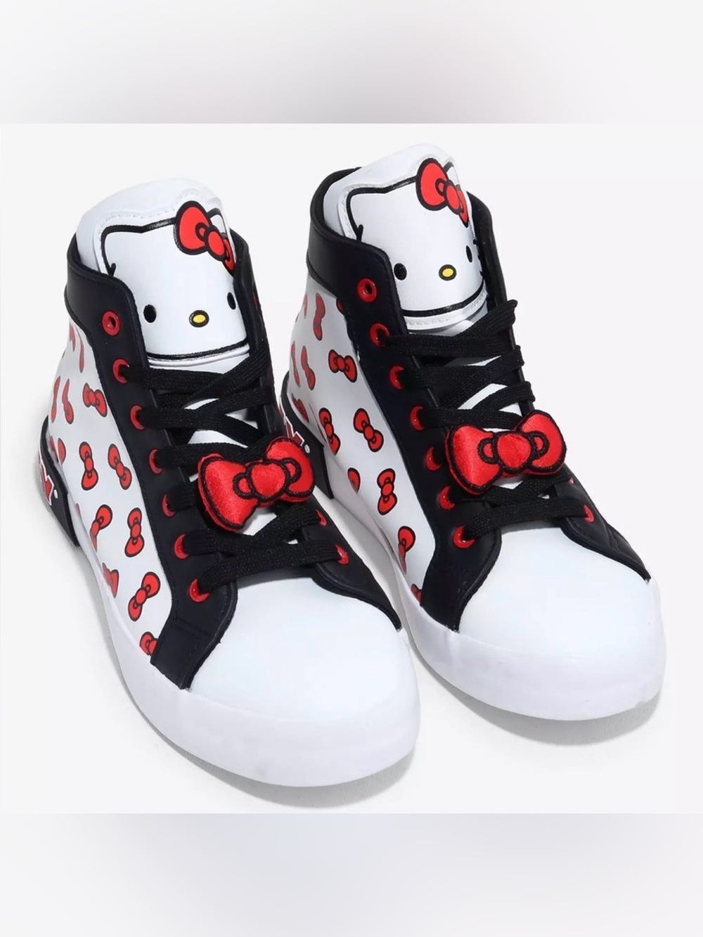 HELLO KITTY x SANRIO Bow Hi-Top Sneakers